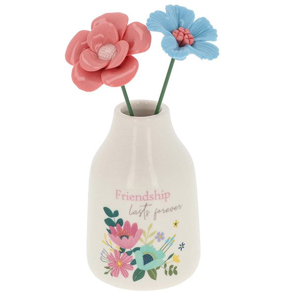 Bright Blooms Vase Of Flowers Friendship