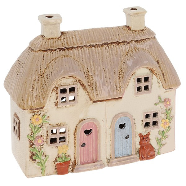 Village Pottery Double Garden Thatch Tealight