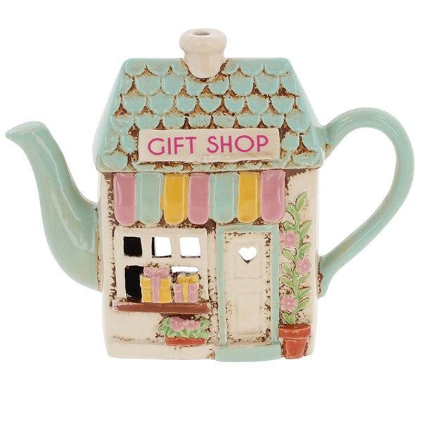 Village Pottery Gift Shop Teapot Tealight