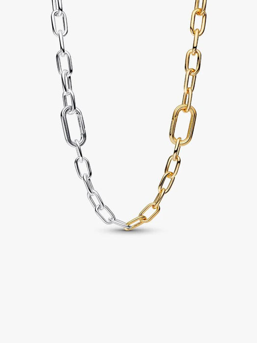 Pandora Two-tone Link Chain Necklace 14k Gold Plating & Sterling Silver