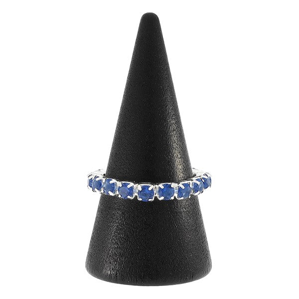 Equilibrium All That Sparkles Silver Plated Ring Sapphire