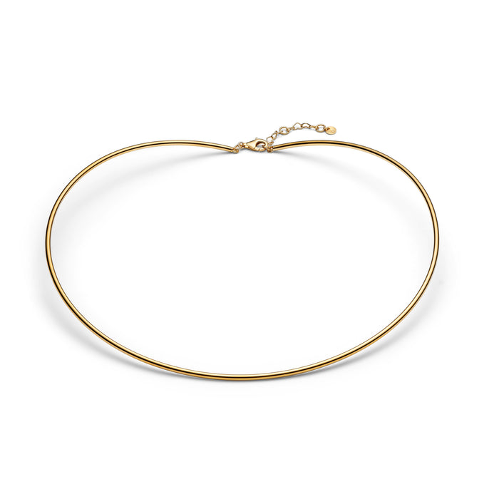 Pandora Tubular Choker Necklace 14k Gold Plating