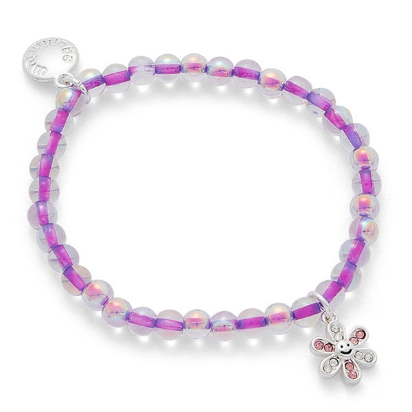Equilibrium Happy Flowers Silver Plated Bracelet