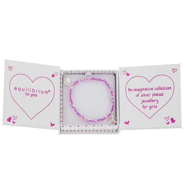 Equilibrium Happy Flowers Silver Plated Bracelet