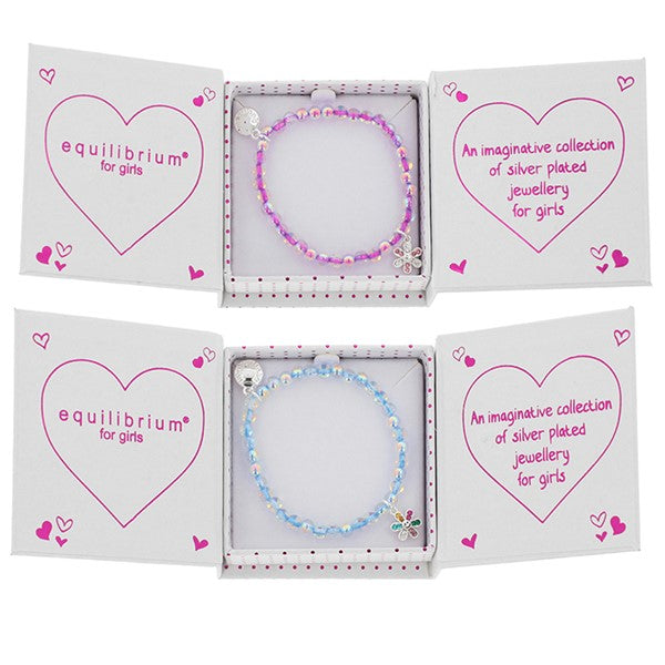 Equilibrium Happy Flowers Silver Plated Bracelet