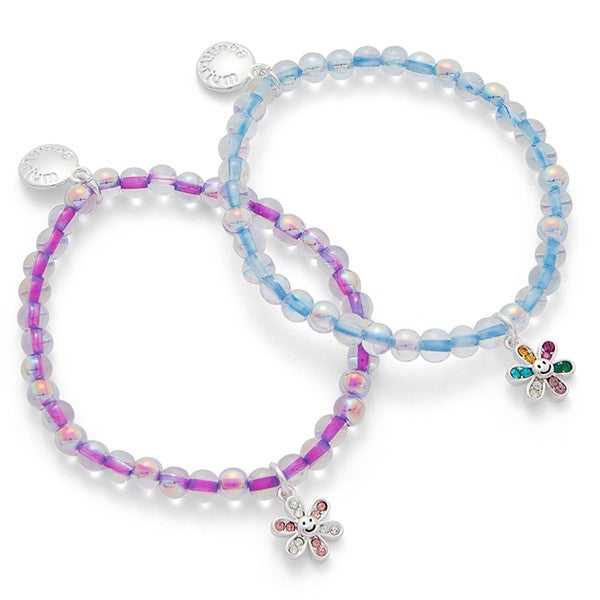 Equilibrium Happy Flowers Silver Plated Bracelet