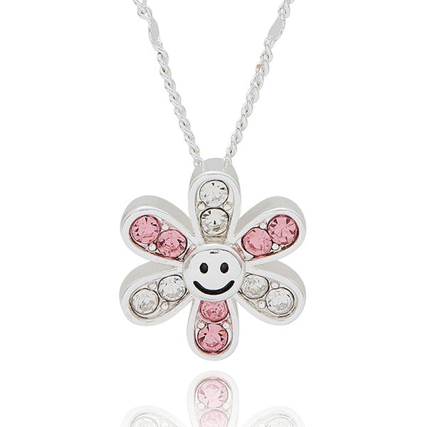 Happy Flowers Silver Plated Necklace
