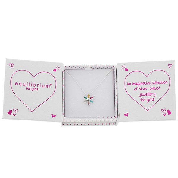 Happy Flowers Silver Plated Necklace