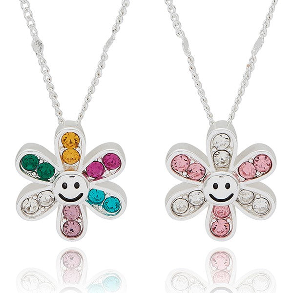 Happy Flowers Silver Plated Necklace
