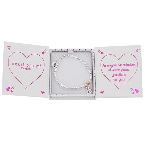 Equilibrium Girls Sitting Teddy Two Tone Bracelet
