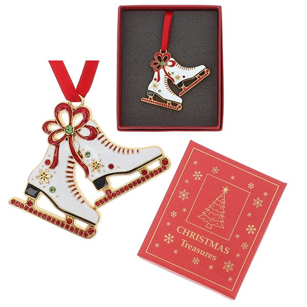 Xmas Treasures Ice Skates Tree Ornament