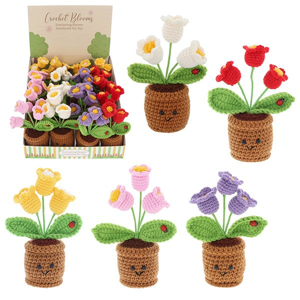 Crochet Happy Pot Tulips