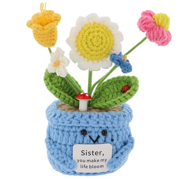 Crochet Smiley Pot Sister