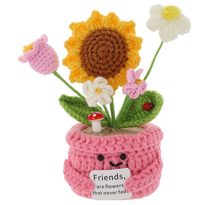 Crochet Smiley Pot Friend