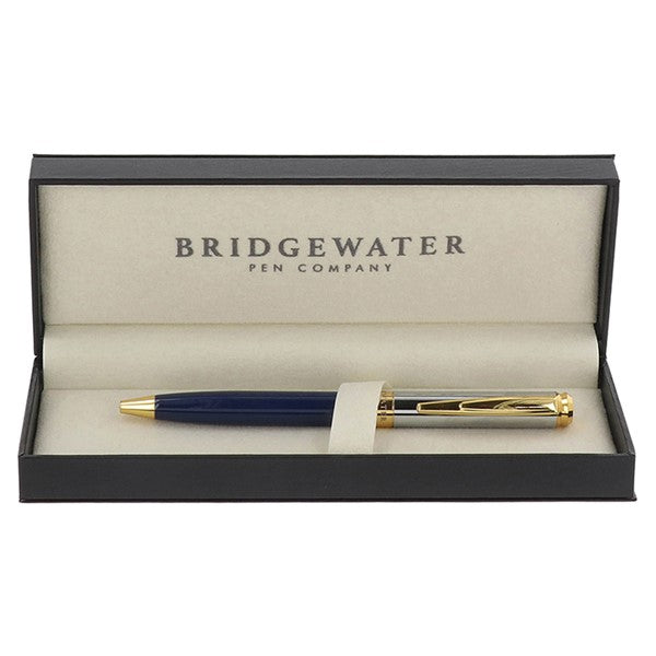 Bridgewater Oxford Blue & Chrome & Gold Ball Pen