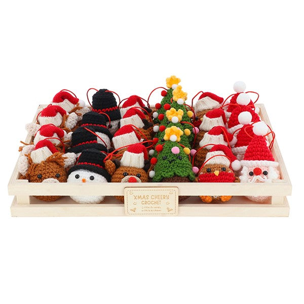 Xmas Hanging Crochet Friends
