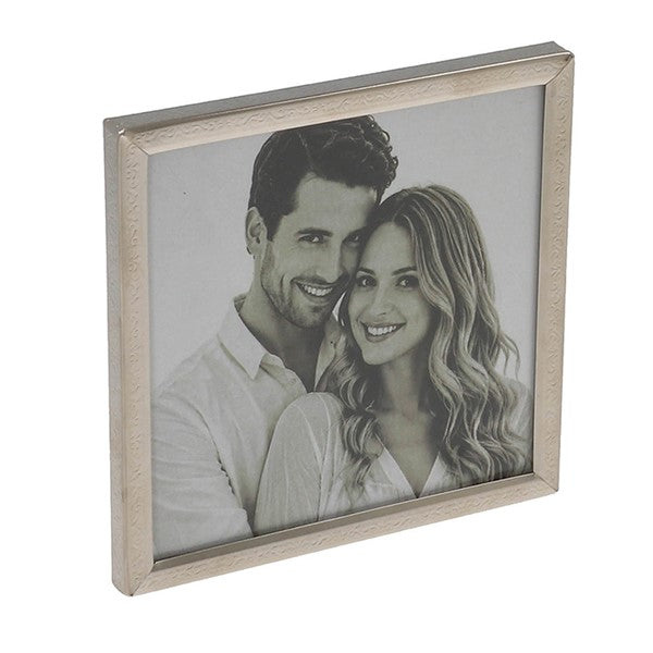 Equilibrium Silver Slim Texture Frame 4x4