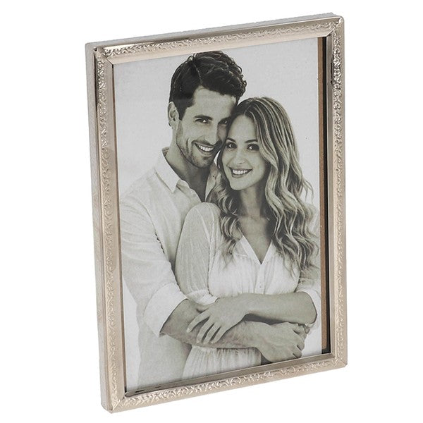Silver Slim Mottle Frame 3x5