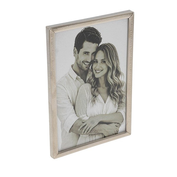 Silver Slim Mottle Frame 4x6