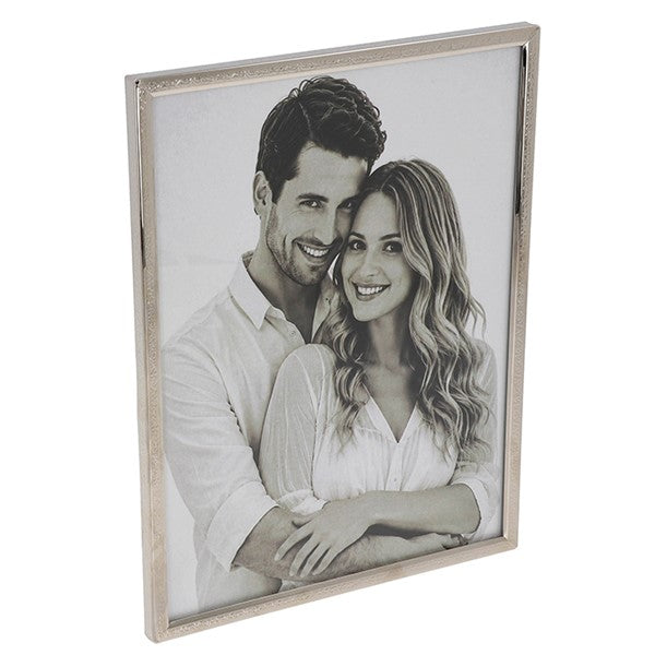 Silver Slim Mottle Frame 6x8