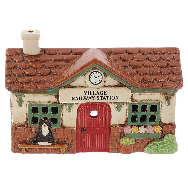 Village Pottery Railway Station Tealight