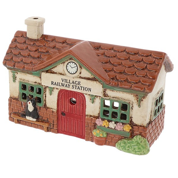 Village Pottery Railway Station Tealight