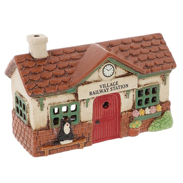 Village Pottery Railway Station Tealight
