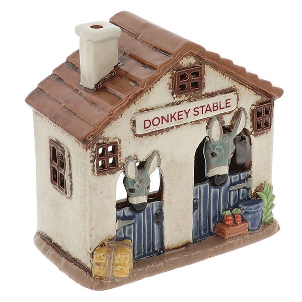 Village Pottery Donkey Stable Tealight