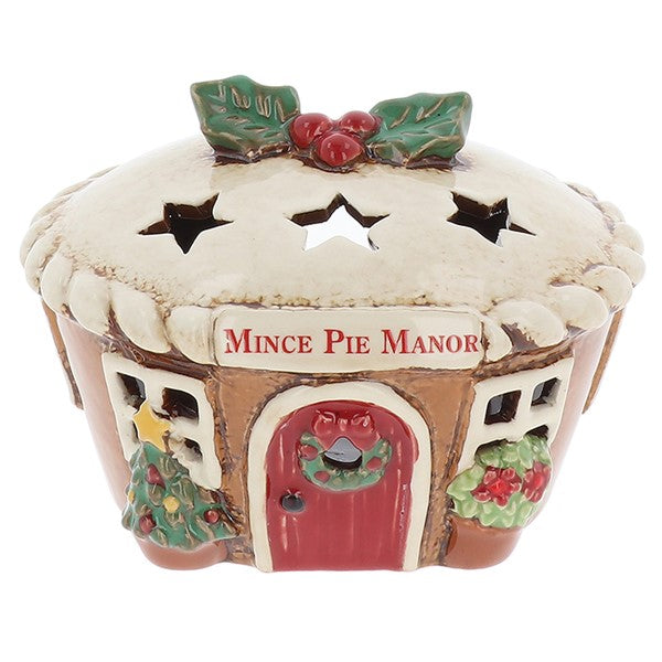 Village Pottery Xmas Mince Pie Manor
