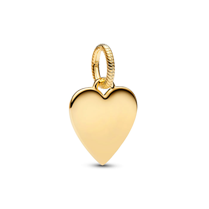 Pandora Engravable Heart Tag Pendant 14k Gold Plating