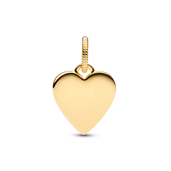 Pandora Engravable Heart Tag Pendant 14k Gold Plating