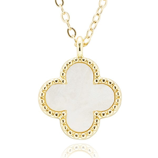 Equilibrium All That Sparkles Gold Plated Necklace & Earrings Clover