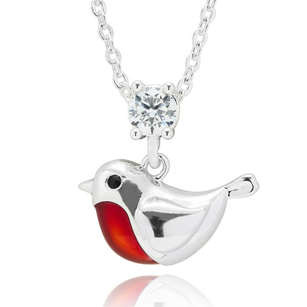 Equilibrium All That Sparkles Silver Plated Necklace & Earrings Robin