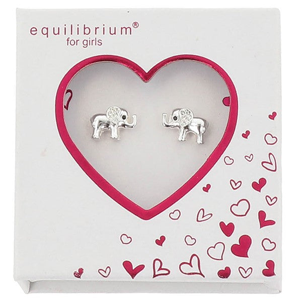 Girls Little Ellie Silver Plated Earrings