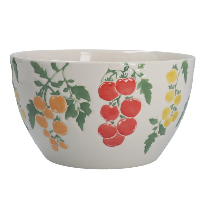 Gisela Graham Heirloom Tomato Stoneware Fruit Salad Bowl