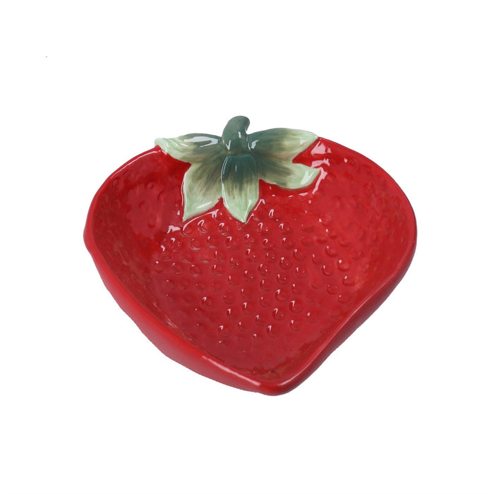 Gisela Graham Strawberry Shaped Stoneware Small Bowl
