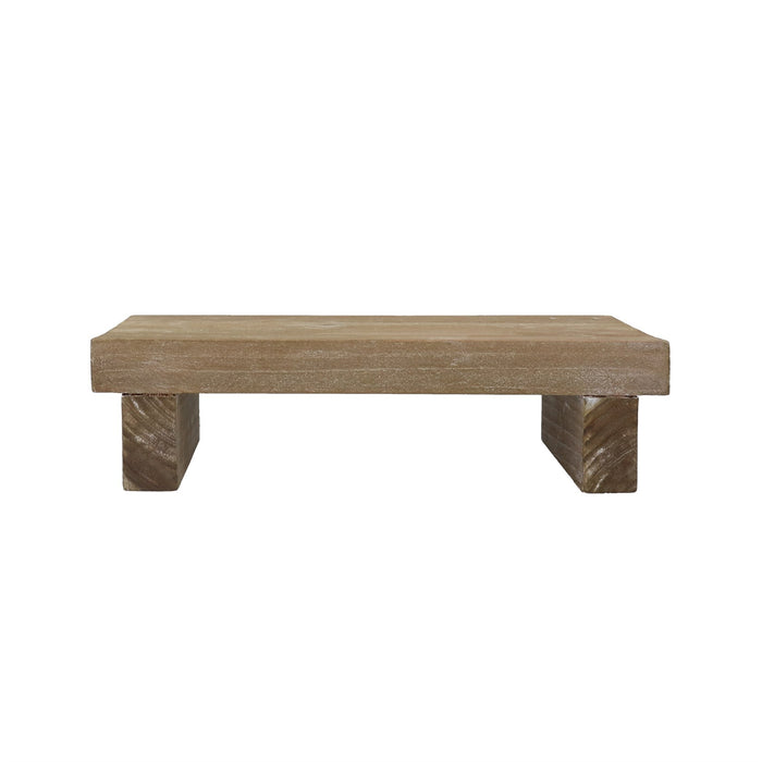 Gisela Graham Natural Wood Rectangular Small Riser