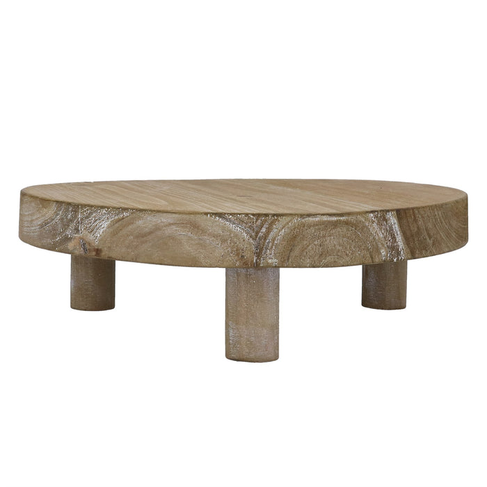 Gisela Graham Natural Wood Round Large Riser
