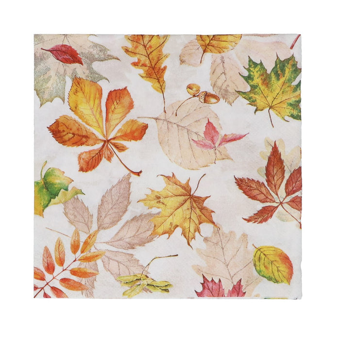 Gisela Graham Autumn Leaves Collage Napkins Pack 20