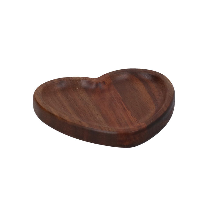 Gisela Graham Acacia Wood Heart Small Dish