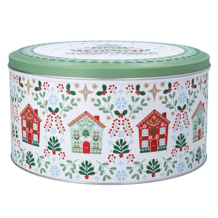 Gisela Graham Alpine Houses Cake Tin