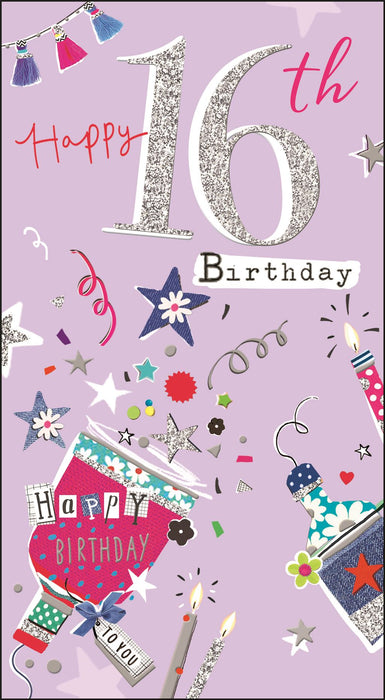 Jonny Javelin 'Happy 16th Birthday' Birthday Card