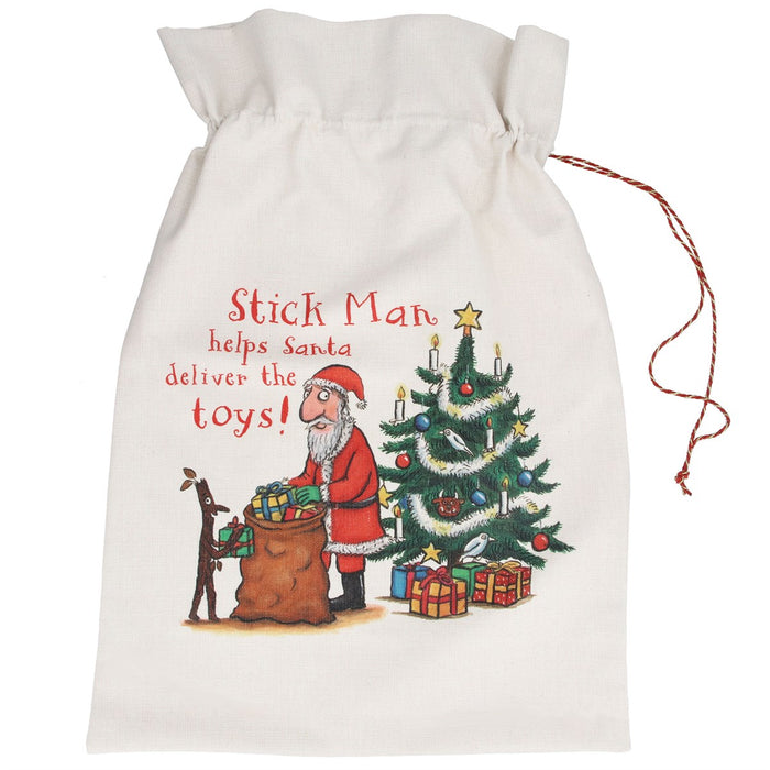 Gisela Graham Santa's Sack Stickman & Santa Present Sack