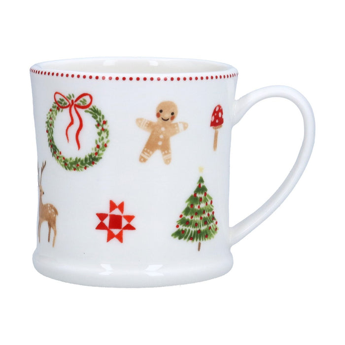 Gisela Graham Nordic Icons Stoneware Mini Mug