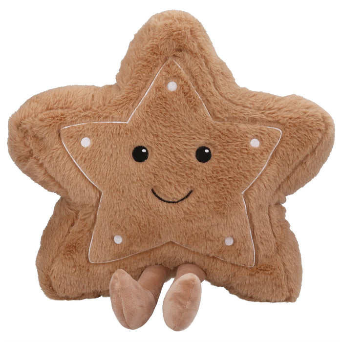 Gisela Graham Happy Gingerbread Star Plush Cushion 47cm