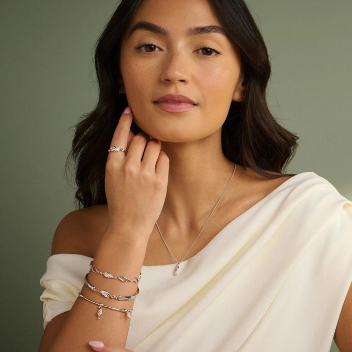 Clogau Past Present Future Silver Stud Earrings