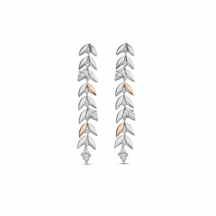 Clogau® Royal Clogau® Sterling Silver Leaf Drop Earrings