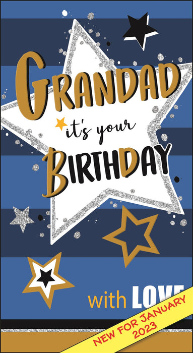 Jonny Javelin 'Grandad It's Your Birthday' Birthday Card