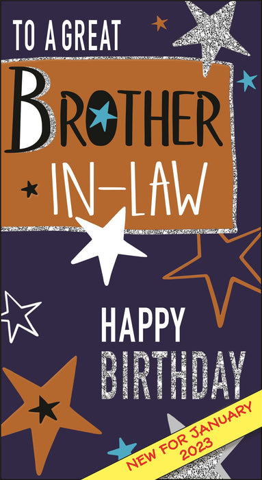 Jonny Javelin 'To A Great Brother In Law' Birthday Card