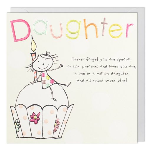 Paperlink 'Daughter' Birthday Card
